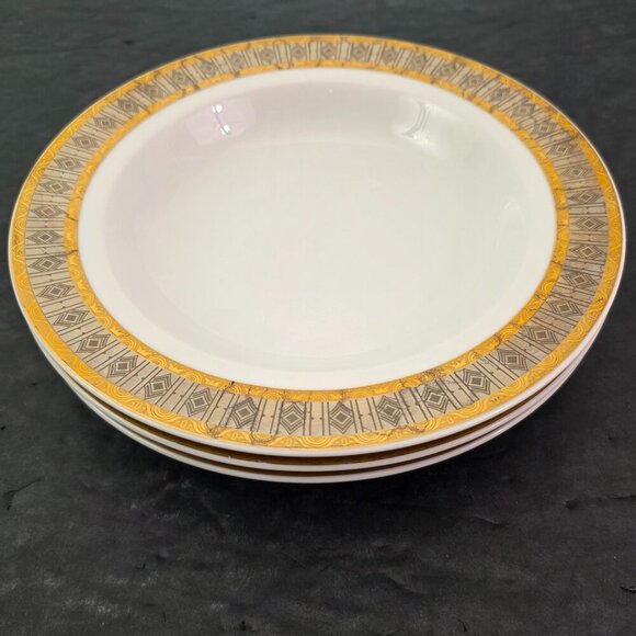 Baum Bros Formalities SAMANTHA Bohemian Porcelain Soup Salad Bowls – Set of 4 - Picture 3 of 15